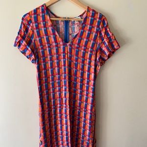 Anthropologie Aryessa Abstract Midi Dress